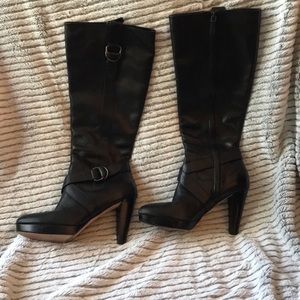 Cole Haan Nike Air leather platform boots